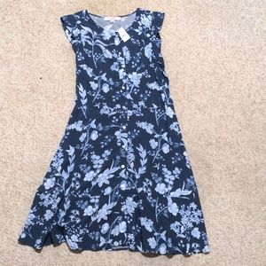 Loft sleeveless print dress